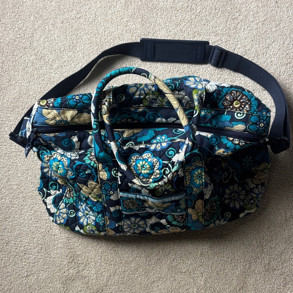 Vera Bradley Blue Floral Travel Bag